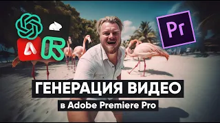 ГЕНЕРАЦИЯ ВИДЕО в ADOBE PREMIERE Pro! Нейросети Sora | Pika | FireFly | RunWay УЖЕ ВНУТРИ!