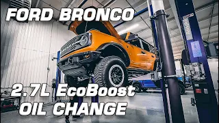 "How To" 2021 Ford Bronco 2.7L Oil Change