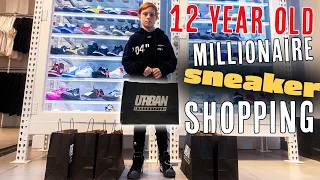 12-Year-Old Millionaire Goes Sneaker Shopping