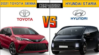 2021 Toyota Sienna vs Hyundai Staria Comparison