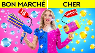 TESTER DES GADGETS BON MARCHÉ ET CHERS || Élève riche VS élève pauvre de 123 GO! FOOD