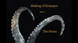 How to make Krampus Mask part 1 the Horns (free pattern)