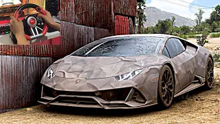 REBUILDING - LAMBORGHINI HURACAN EVO 2020 - Forza Horizon 5 - Steering Wheel + Shifter - Gameplay