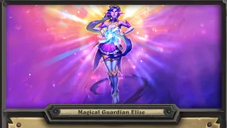 New Hero Magical Guardian Elise Emotes and Animations - Hearthstone