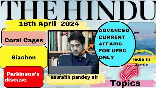 The Hindu  Editorial & News Analysis II 16th April 2024 II Daily current affairs II Saurabh Pandey