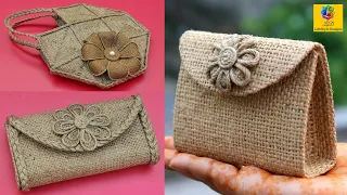 3 DIY Jute Bag - How to Make Handmade Jute Bag | DIY Purse Making | Ladies HandBag with Jute Rope