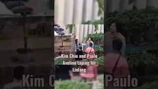 KIM CHIU AND PAULO AVELINO TAPING IN LINLANG!