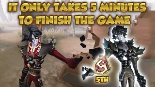 (5th Fool's Gold) It Only Takes 5 Minutes To Finish The Game | Identity V | 第五人格 |제5인격