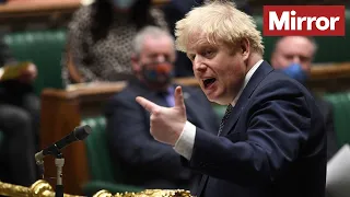 Boris Johnson grilled at PMQs ahead of Sue Gray's report