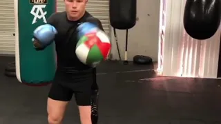 CANELO ON THE COBRA BAG