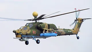 Ми-28УБ и Ми-8АМТШ  отлёт .