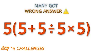 4 Tricky Maths Expressions | Many Got The Wrong Answers!