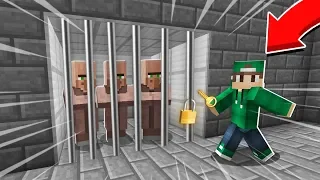 Я ОСВОБОДИЛ ВСЕХ ЖИТЕЛЕЙ ИЗ ТЮРЬМЫ В МАЙНКРАФТ 100% ТРОЛЛИНГ ЛОВУШКА MINECRAFT ПОБЕГ ИЗ ТЮРЬМЫ