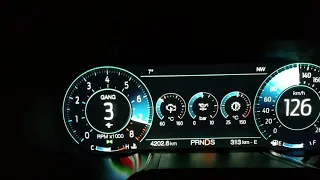 MUSTANG GT 2019 acceleration 0-250 km/h  10 speed automatic