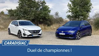 Comparatif : Peugeot 308 VS Volkswagen Golf : duel de championnes