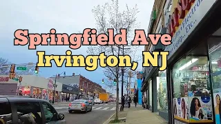 Walking on Springfield Avenue in Irvington, New Jersey, USA | Civic Square to Newark border