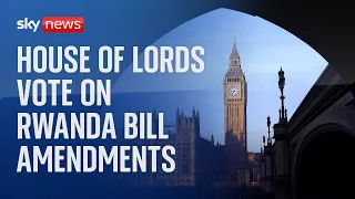 House of Lords votes on Rwanda bill amendments