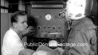 1958 astronaut training newsreel archival footage    www.PublicDomainFootage.com