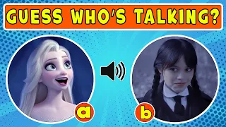 Can You Guess Wednesday,Disney Characters By Voice ?Wednesday Quiz|Great Quiz