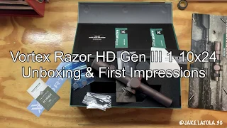 Unboxing: Vortex Razor Gen III 1-10x Scope