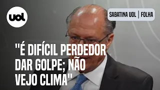 Alckmin atribui violência política a Bolsonaro, e diz que não crê em golpe: 'Muito blefe'