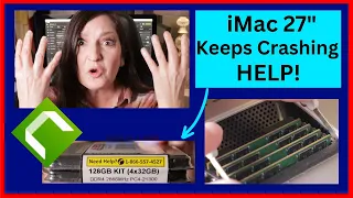 Upgrade Memory on iMac 27 inch 2019 or 2020, from 8GB to 128GB, Fix Crashes iMac