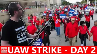 LIVE From UAW Strike at Ford in Wayne Michigan - Day 2