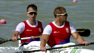 2017 ICF World Cup 2 in Szeged, Hungary, Men's K-2 1000m Semi-Final 1. HD