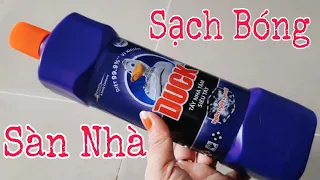 Mẹo Nhỏ Cách Làm Sàn Nhà Hành Lang Sạch Bóng (chai tẩy DUCK) ai cũng làm được @linhnguyenvlog726