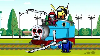 AMONG US & Thomas the Train vs Choo-Choo Charles and Train Eater| Animated Short Film| Episode ONE