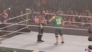 John Cena returns at mitb! live crowd reaction!