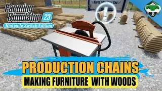 FS23 Make Furniture Pallet Production Chains | FS 23 Mobile