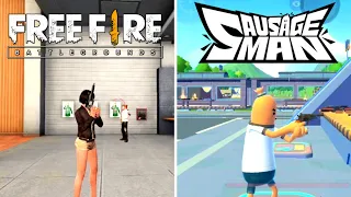 Free Fire VS Sausage Man - Weapon Shot & Reload Animation