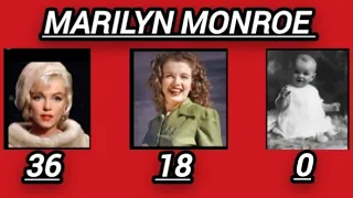 Marilyn Monroe from 0 - 36 years