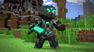 Minecraft animation Trận chiến giữa Herobrine trong Hypixel cùng nhạc "Super Hero"