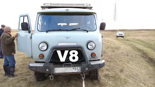 Умельцы поставили V8 с АКПП на обычную "буханку" УАЗ 452
