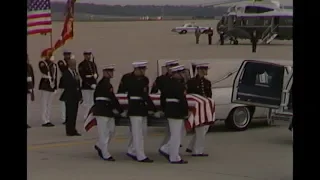 Conclusion of Ceremony for US Marines Slain in El Salvador on June 22, 1985