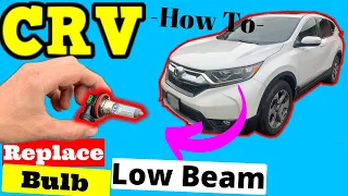 Honda CRV -- How to Replace Driver Side Low Beam Headlight Bulb