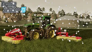 Grasswork In The Snow! (doesn't stick) | Farming Simulator 23