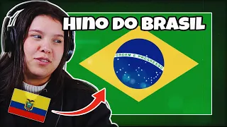 GRINGOS ESCUTAM O HINO NACIONAL BRASILEIRO PELA PRIMEIRA VEZ!