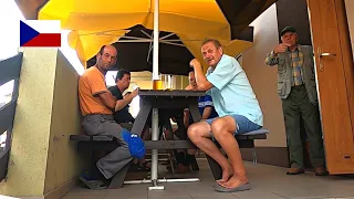 Drinking In South Moravian Village With Elders