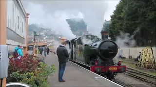 STEAM, DOUBLE HEADER AND DINOSAURS AT MINEHEAD WEST SOMERSET RAILWAY