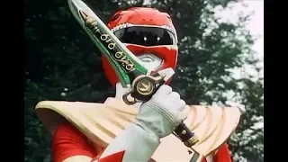 Mighty Morphin - Armored Red Ranger Battle | Birds of a Feather | Power Rangers Official