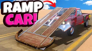 I Built a RAMP CAR to DESTROY Cars in The Long Drive Mods!
