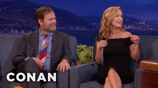 Rainn Wilson & Angela Kinsey’s Mini "Office" Reunion | CONAN on TBS