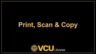 Print, Scan & Copy