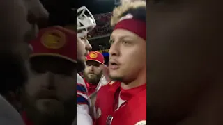 Mahomes and Allen post game #patrickmahomes #joshallen #kansascitychiefs #buffalobills #nfl