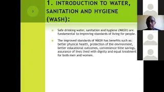 Water Sanitation and Hygiene Course
