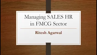 Sales HR Business Partner (HRBP) by Ritesh Agarwal