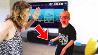 Kid SLAPS mom then STEALS credit card to buy v-bucks.. (Fortnite)